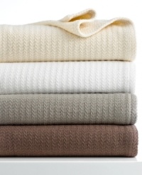 Add an extra layer of comfort to your bed with this Calvin Klein mini stripe textured throw featuring thin bands of twill that form an all-over herringbone pattern. Add an extra layer of comfort to your bed with this Calvin Klein mini stripe textured throw featuring thin bands of twill that form an all-over herringbone pattern.
