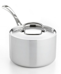 Prep like a professional! This versatile saucepan combines tri-ply performance, elegant styling and Heat Surround Technology to dish out consistent and masterful results time after time. Lifetime warranty. Prep like a professional! This versatile saucepan combines tri-ply performance, elegant styling and Heat Surround Technology to dish out consistent and masterful results time after time. Lifetime warranty.