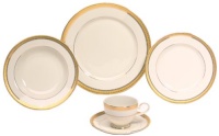 Mikasa Palatial Gold 5-Piece Place Setting, Service for 1 Mikasa Palatial Gold 5-Piece Place Setting, Service for 1