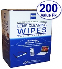 Zeiss Pre-Moistened Lens Cloths Wipes 200c Zeiss Pre-Moistened Lens Cloths Wipes 200c