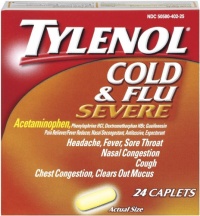 Tylenol Cold and Flu Severe, 24-Count Caplets (Pack of 2) Tylenol Cold and Flu Severe, 24-Count Caplets (Pack of 2)