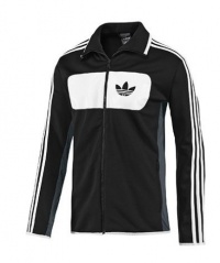 Adidas Men's Street Driver X TT Originals Trefoil Track Top Jacket - Black Adidas Men's Street Driver X TT Originals Trefoil Track Top Jacket - Black