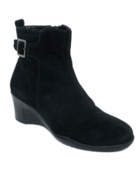 Embrace the comfortable style of Aerosoles' Entorage booties. Embrace the comfortable style of Aerosoles' Entorage booties.