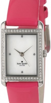 Kate Spade New York Women's 1YRU0066 Pink Strap Crystal Bezel Waldorf Watch Kate Spade New York Women's 1YRU0066 Pink Strap Crystal Bezel Waldorf Watch