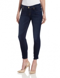 7 For All Mankind Women's Crop Slim Cigarette, Radiant Medium Blue, 27 7 For All Mankind Women's Crop Slim Cigarette, Radiant Medium Blue, 27
