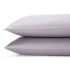 Ultra-soft and luxurious 400-thread count solid sateen, with two rows of tonal stitching and a hemstitched edge.