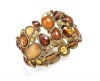 Style&co. Bracelet, Gold-Tone Beaded Animal Print Stretch Bracelet