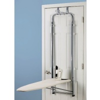 Household Essentials Over-The-Door Ironing Board with Natural Cotton Cover Household Essentials Over-The-Door Ironing Board with Natural Cotton Cover