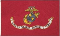 Valley Forge Nylon United States Marine Corp. Flag, measures 3-Foot x 5-Foot Valley Forge Nylon United States Marine Corp. Flag, measures 3-Foot x 5-Foot