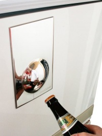 Suck UK Bottle Opener Fridge Magnet, Stainless Steel Suck UK Bottle Opener Fridge Magnet, Stainless Steel