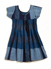 Burberry Toddler's & Little Girl's Ruffled Check Dress in Bright Imperial Blue (2Y)