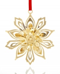 Impressively detailed, this gold-plated flower from ChemArt ornaments your tree with a captivating beauty inspired by the town of Akureyrice, Iceland. Impressively detailed, this gold-plated flower from ChemArt ornaments your tree with a captivating beauty inspired by the town of Akureyrice, Iceland.