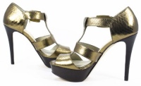 Michael Kors Eboni Platform T- Strap Bronze Sandal Michael Kors Eboni Platform T- Strap Bronze Sandal