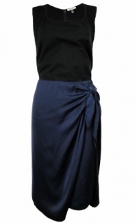 DKNYC Woman Sleeveless Sarong Dress Plus Indigo (1X) DKNYC Woman Sleeveless Sarong Dress Plus Indigo (1X)