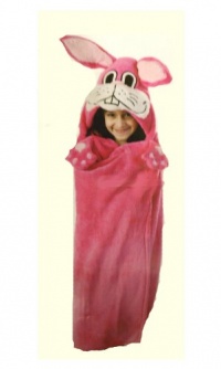 Cuddly Creatures Smiley Rabbit Kids Blanket Throw Cuddly Creatures Smiley Rabbit Kids Blanket Throw