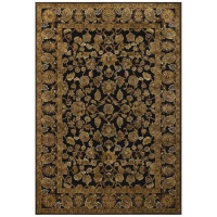 Couristan 1230/1105 PAVE Eiffel Garden 45-Inch by 62-Inch Chenille Area Rug, Antique Brass/Onyx Couristan 1230/1105 PAVE Eiffel Garden 45-Inch by 62-Inch Chenille Area Rug, Antique Brass/Onyx