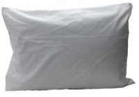 Set of 2 Cotton/Poly Pillowcases - White Set of 2 Cotton/Poly Pillowcases - White