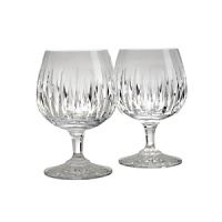 Roundly respected for its history of craftsmanship, Reed & Barton preserves its old-world heritage with sparkling designs that glimpse the future, as with the brilliantly contemporary cutting on these shimmering brandy glasses. Roundly respected for its history of craftsmanship, Reed & Barton preserves its old-world heritage with sparkling designs that glimpse the future, as with the brilliantly contemporary cutting on these shimmering brandy glasses.