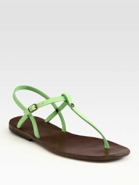 Dainty nubuck leather t-strap design with an adjustable slingback can be teamed with a floaty sundress or your favorite jean shorts for that casual-chic look you crave. Nubuck leather upperLeather lining and soleImportedOUR FIT MODEL RECOMMENDS ordering true whole size; ½ sizes should order the next whole size down. Dainty nubuck leather t-strap design with an adjustable slingback can be teamed with a floaty sundress or your favorite jean shorts for that casual-chic look you crave. Nubuck leather upperLeather lining and soleImportedOUR FIT MODEL RECOMMENDS ordering true whole size; ½ sizes should order the next whole size down.
