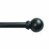 Kenney Ball Deco Window Curtain Rod, 48 to 86-Inch, Black