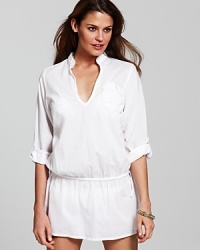 Perfect low-key chic with this breezy tunic from Splendid. It's like your favorite boy-borrowed shirt, only a flirty drop waist lends a feminine feel. Perfect low-key chic with this breezy tunic from Splendid. It's like your favorite boy-borrowed shirt, only a flirty drop waist lends a feminine feel.
