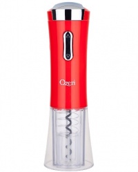 Ozeri Nouveaux Electric Wine Opener with Removable Free Foil Cutter, Stylish Red Ozeri Nouveaux Electric Wine Opener with Removable Free Foil Cutter, Stylish Red