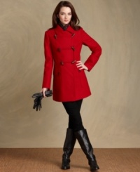 A class(ic) act: Tommy Hilfiger's duffel coat gives your cold-weather look a touch of prep-inspired charm, while the cozy fabric keeps you warm and dry! A class(ic) act: Tommy Hilfiger's duffel coat gives your cold-weather look a touch of prep-inspired charm, while the cozy fabric keeps you warm and dry!