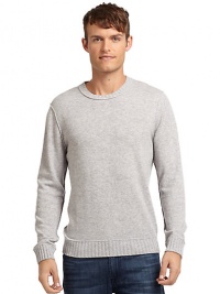 THE LOOKLuxe 2-ply cashmere from expertly maintained inner Mongolian cashmere goatsFeatures long, fine, smooth fibers top-dyed for maximum color saturationRibbed crewneckLong ribbed cuff sleevesRibbed hemTHE MATERIALCashmereCARE & ORIGINDry cleanImportedThis item was originally available for purchase at Saks Fifth Avenue OFF 5TH stores. THE LOOKLuxe 2-ply cashmere from expertly maintained inner Mongolian cashmere goatsFeatures long, fine, smooth fibers top-dyed for maximum color saturationRibbed crewneckLong ribbed cuff sleevesRibbed hemTHE MATERIALCashmereCARE & ORIGINDry cleanImportedThis item was originally available for purchase at Saks Fifth Avenue OFF 5TH stores.