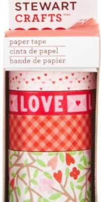 Martha Stewart Crafts Hearts and Flowers Paper Tape Martha Stewart Crafts Hearts and Flowers Paper Tape