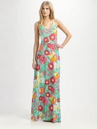 A signature Lily Pulitzer print meets a maxi silhouette with a sporty racerback.ScoopneckSleevelessAllover printRacerbackAbout 37 from natural waistCottonMachine washImported Model shown is 5'10 (177cm) wearing US size Small. A signature Lily Pulitzer print meets a maxi silhouette with a sporty racerback.ScoopneckSleevelessAllover printRacerbackAbout 37 from natural waistCottonMachine washImported Model shown is 5'10 (177cm) wearing US size Small.