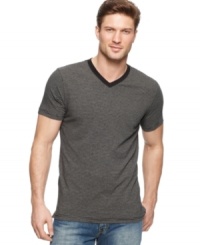 Banish bulk from your stock of basics with this slim-fit tee from Alfani RED. Banish bulk from your stock of basics with this slim-fit tee from Alfani RED.
