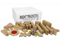 Wooden Train Track Super Deluxe Set: 91 Assorted Pieces 100% Compatible with All Major Brands including Thomas Wooden Railway System By Right Track Toys - Compare and Save - 100% Tracks and No Fillers Wooden Train Track Super Deluxe Set: 91 Assorted Pieces 100% Compatible with All Major Brands including Thomas Wooden Railway System By Right Track Toys - Compare and Save - 100% Tracks and No Fillers