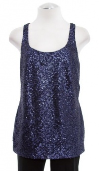 Lauren By Ralph Lauren Navy Blue 'Tiri' Sequin Tank Top 6 Lauren By Ralph Lauren Navy Blue 'Tiri' Sequin Tank Top 6