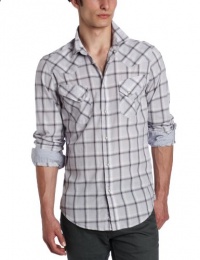 Ben Sherman Men's Long Sleeve Ombre Western Shirt Ben Sherman Men's Long Sleeve Ombre Western Shirt