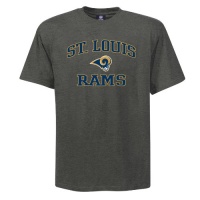 NFL Men's St. Louis Rams Heart And Soul Ii Adult Short Sleeve Basic Tee NFL Men's St. Louis Rams Heart And Soul Ii Adult Short Sleeve Basic Tee