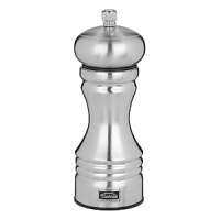 Designed to cut, then grind for maximum flavor, this durable salt mill from Trudeau is made of stainless steel for a sleek, modern look. Designed to cut, then grind for maximum flavor, this durable salt mill from Trudeau is made of stainless steel for a sleek, modern look.