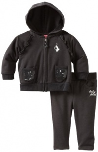 Baby Phat - Kids Baby-girls Newborn Jog Set with Sequins, Black, 3-6 Months Baby Phat - Kids Baby-girls Newborn Jog Set with Sequins, Black, 3-6 Months