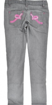 Rocawear Big Girls Denim Gray & Pink Pant (14) Rocawear Big Girls Denim Gray & Pink Pant (14)