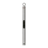 For indoor or outdoor use, this stainless steel Rösle lighter is compatible with Rosle's barbecue and grilling tools. A hanging ring offers easy, space-saving storage.