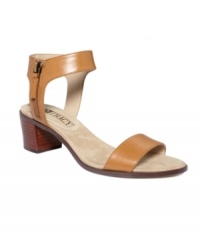 Break out the sunscreen with the Gabriella sandals by Ellen Tracy. Simple straps at the toe and ankle keep you in step, while the mid-height heel adds a touch of lift to your already chic look. Break out the sunscreen with the Gabriella sandals by Ellen Tracy. Simple straps at the toe and ankle keep you in step, while the mid-height heel adds a touch of lift to your already chic look.