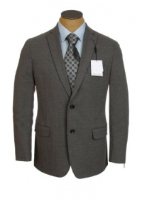 Calvin Klein Mens 2 Button Solid Gray Slim Fit Sport Coat Jacket Calvin Klein Mens 2 Button Solid Gray Slim Fit Sport Coat Jacket