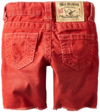 True Religion Boys 2-7 Geno Slim Fit Cut Off Light Weight Overdye Cord Short, Tomato, 7 True Religion Boys 2-7 Geno Slim Fit Cut Off Light Weight Overdye Cord Short, Tomato, 7