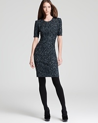 Dine in sophisticated style with the artistry of this Burberry London dress. Puffed elbow sleeves and ruching at the waistline enhance the silhouette with flattering contours, while an exposed back zip lends modernity and edge. Dine in sophisticated style with the artistry of this Burberry London dress. Puffed elbow sleeves and ruching at the waistline enhance the silhouette with flattering contours, while an exposed back zip lends modernity and edge.