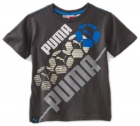 Puma - Kids Boys 8-20 Play Tee, Grey, Medium