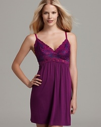 Josie Nora Modal Chemise With Lace Cups Josie Nora Modal Chemise With Lace Cups