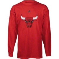 adidas Chicago Bulls Youth Red Primary Logo Long Sleeve T-shirt (Large) adidas Chicago Bulls Youth Red Primary Logo Long Sleeve T-shirt (Large)