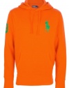 Polo Ralph Lauren Big Pony Fleece Pullover Hoodie, Orange, Medium