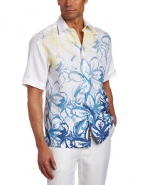 Cubavera Men's Short Sleeve Printed Shirt