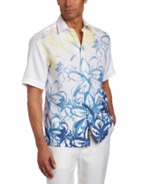 Cubavera Men's Short Sleeve Printed Shirt