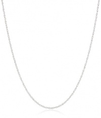 Duragold 14k White Gold Solid Perfectina Chain Necklace (1.0mm), 16 Duragold 14k White Gold Solid Perfectina Chain Necklace (1.0mm), 16